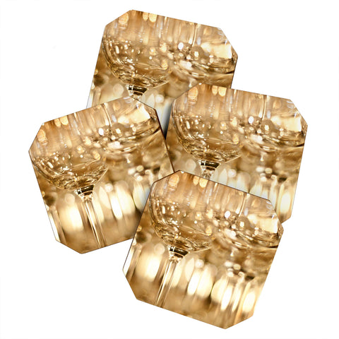 Bird Wanna Whistle Wine Glasses Coaster Set