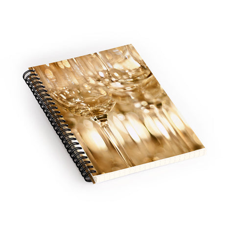 Bird Wanna Whistle Wine Glasses Spiral Notebook
