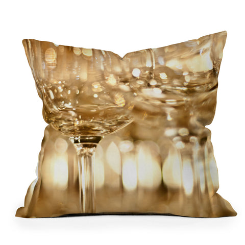 Bird Wanna Whistle Wine Glasses Throw Pillow