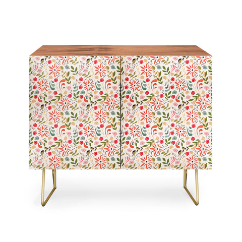 BlueLela Birds and flowers 001 Credenza