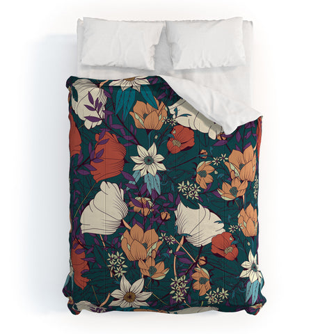 BlueLela Botanical pattern 008 Comforter