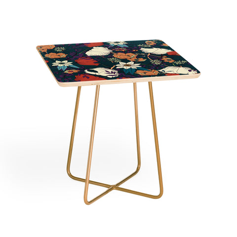 BlueLela Botanical pattern 008 Side Table
