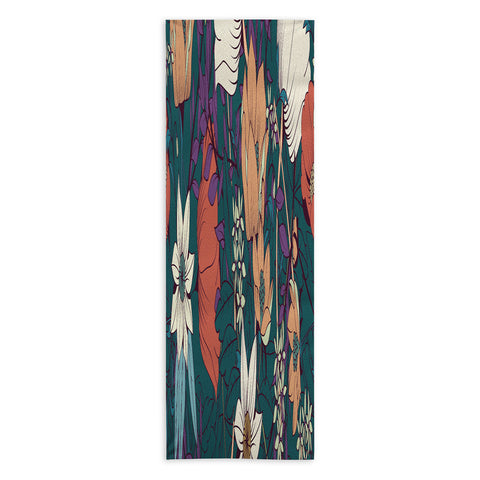BlueLela Botanical pattern 008 Yoga Towel