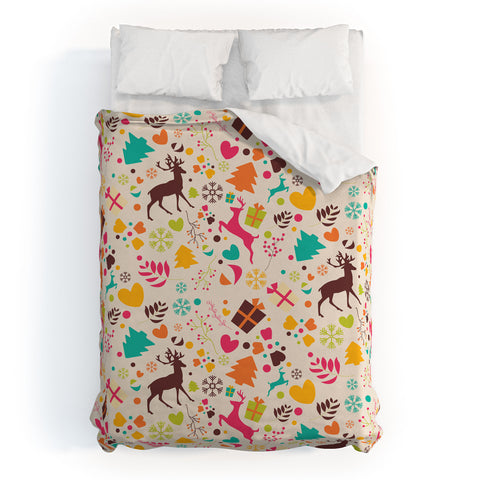 BlueLela Christmas pattern 01 Duvet Cover