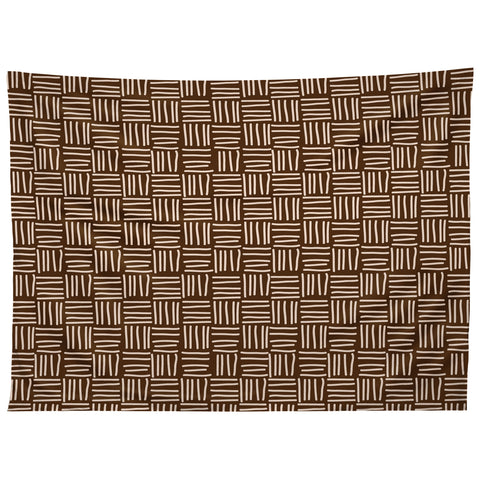 BlueLela Lines brown Tapestry