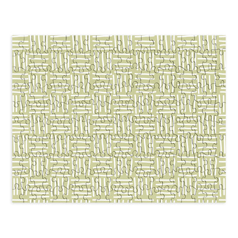 BlueLela Lines green Puzzle