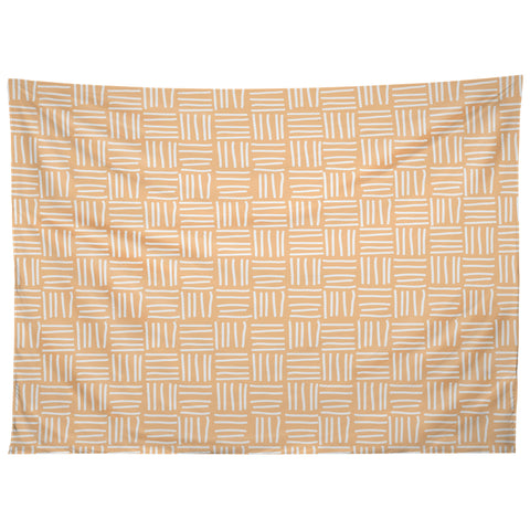 BlueLela Lines yellow I Tapestry