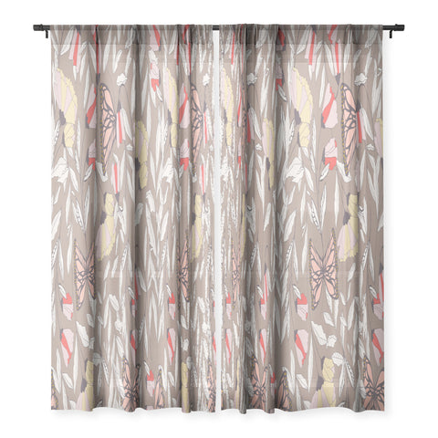 BlueLela Monarch garden 002 Sheer Non Repeat