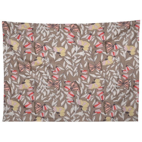 BlueLela Monarch garden 002 Tapestry