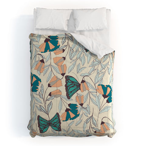 BlueLela Monarch garden 003 Comforter