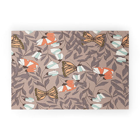 BlueLela Monarch garden 004 Welcome Mat