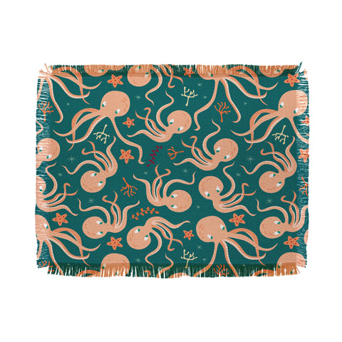 BlueLela Octopus 003 Throw Blanket