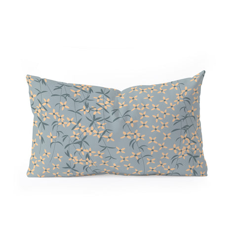 BlueLela Seamless pattern design Oblong Throw Pillow