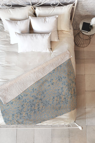 BlueLela Seamless pattern design Fleece Throw Blanket