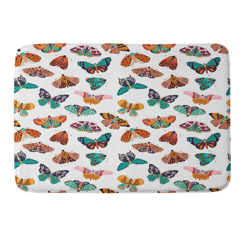 BlueLela Spring Butterflies Pattern 003 Memory Foam Bath Mat