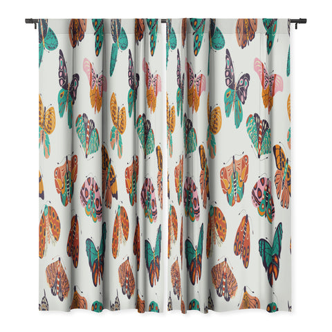 BlueLela Spring Butterflies Pattern 003 Blackout Non Repeat