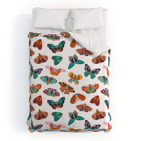 BlueLela Spring Butterflies Pattern 003 Duvet Cover