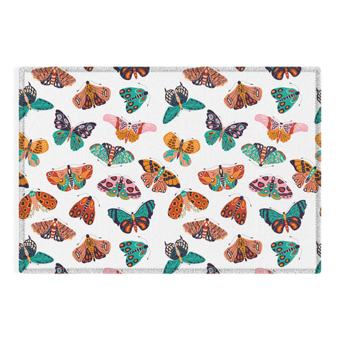BlueLela Spring Butterflies Pattern 003 Outdoor Rug