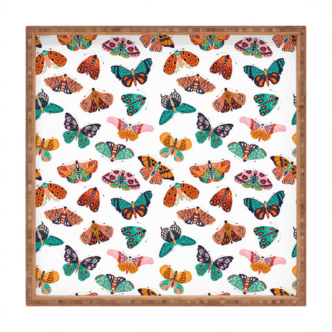 BlueLela Spring Butterflies Pattern 003 Square Tray