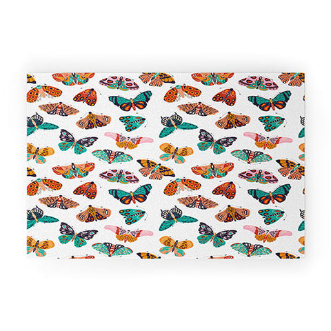 BlueLela Spring Butterflies Pattern 003 Welcome Mat