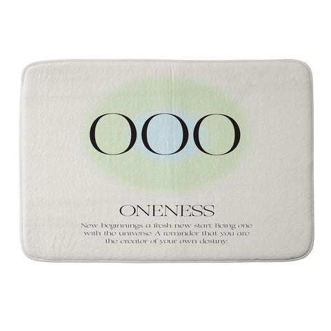 Bohomadic.Studio Angel Number 000 Oneness Memory Foam Bath Mat