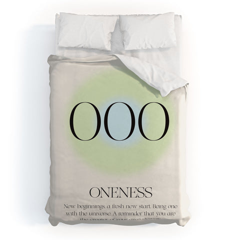 Bohomadic.Studio Angel Number 000 Oneness Duvet Cover