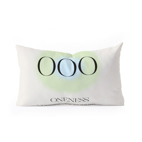 Bohomadic.Studio Angel Number 000 Oneness Oblong Throw Pillow