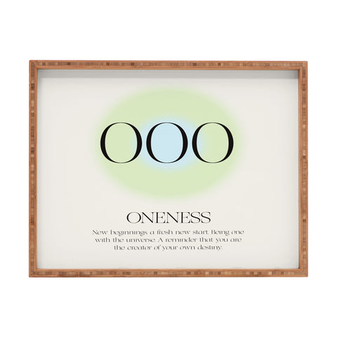 Bohomadic.Studio Angel Number 000 Oneness Rectangular Tray