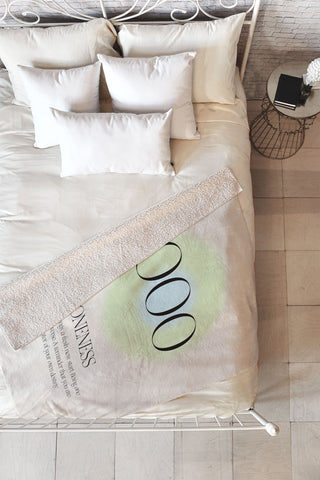 Bohomadic.Studio Angel Number 000 Oneness Fleece Throw Blanket