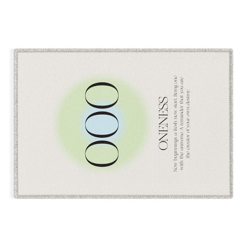 Bohomadic.Studio Angel Number 000 Oneness Outdoor Rug