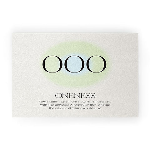 Bohomadic.Studio Angel Number 000 Oneness Welcome Mat