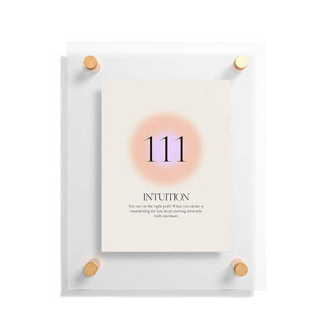 Bohomadic.Studio Angel Number 111 Intuition Floating Acrylic Print
