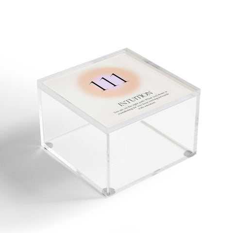Bohomadic.Studio Angel Number 111 Intuition Acrylic Box