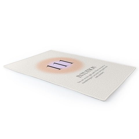 Bohomadic.Studio Angel Number 111 Intuition Area Rug