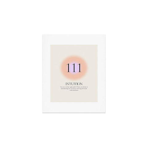 Bohomadic.Studio Angel Number 111 Intuition Art Print