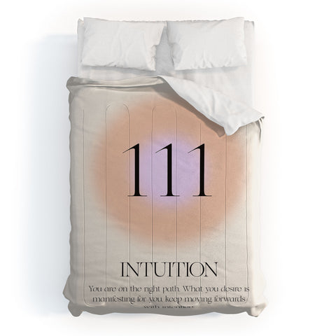 Bohomadic.Studio Angel Number 111 Intuition Comforter