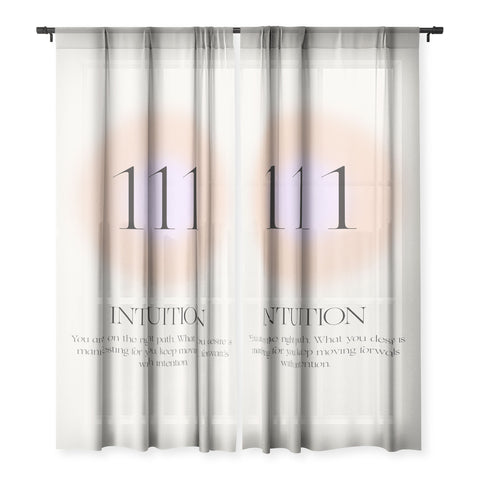 Bohomadic.Studio Angel Number 111 Intuition Sheer Non Repeat