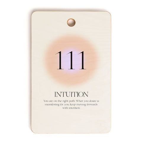 Bohomadic.Studio Angel Number 111 Intuition Cutting Board Rectangle