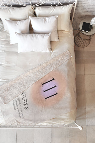 Bohomadic.Studio Angel Number 111 Intuition Fleece Throw Blanket