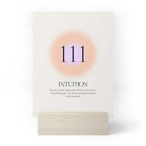 Bohomadic.Studio Angel Number 111 Intuition Mini Art Print