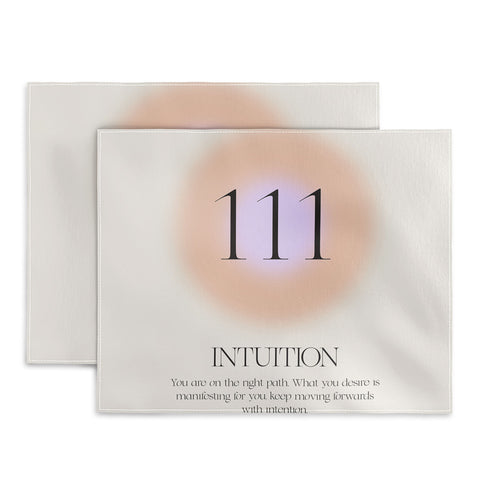 Bohomadic.Studio Angel Number 111 Intuition Placemat