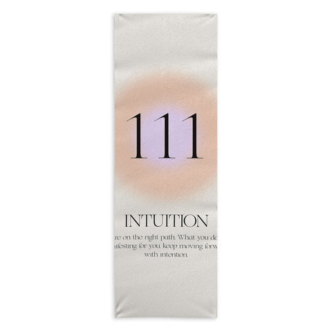 Bohomadic.Studio Angel Number 111 Intuition Yoga Towel