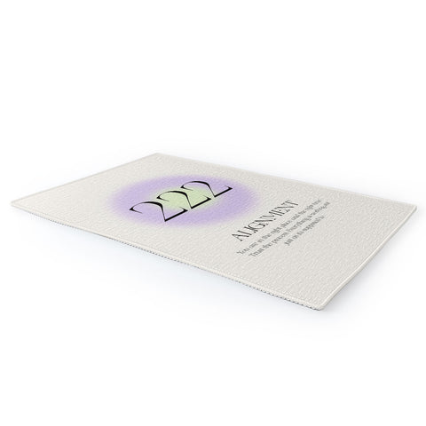 Bohomadic.Studio Angel Number 222 Alignment Area Rug