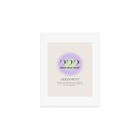 Bohomadic.Studio Angel Number 222 Alignment Art Print