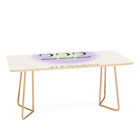 Bohomadic.Studio Angel Number 222 Alignment Coffee Table
