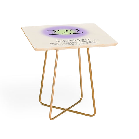 Bohomadic.Studio Angel Number 222 Alignment Side Table
