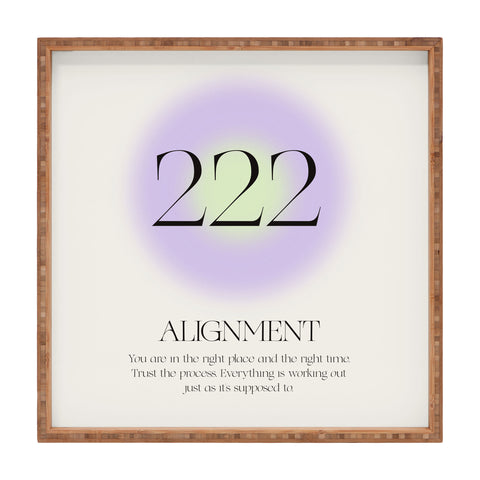 Bohomadic.Studio Angel Number 222 Alignment Square Tray