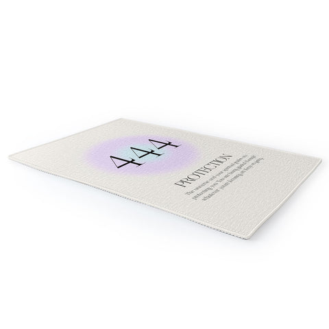 Bohomadic.Studio Angel Number 444 Protection Area Rug