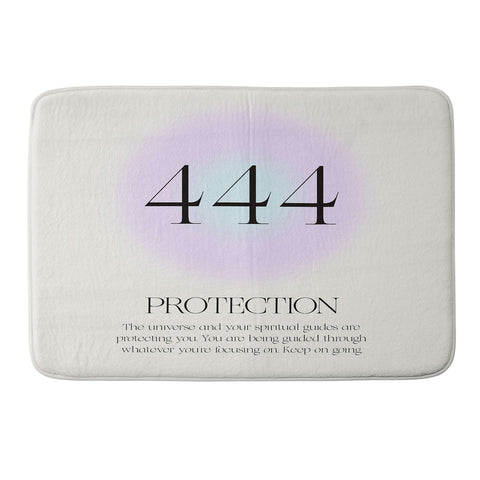 Bohomadic.Studio Angel Number 444 Protection Memory Foam Bath Mat