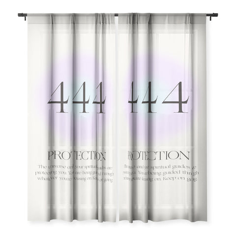 Bohomadic.Studio Angel Number 444 Protection Sheer Non Repeat